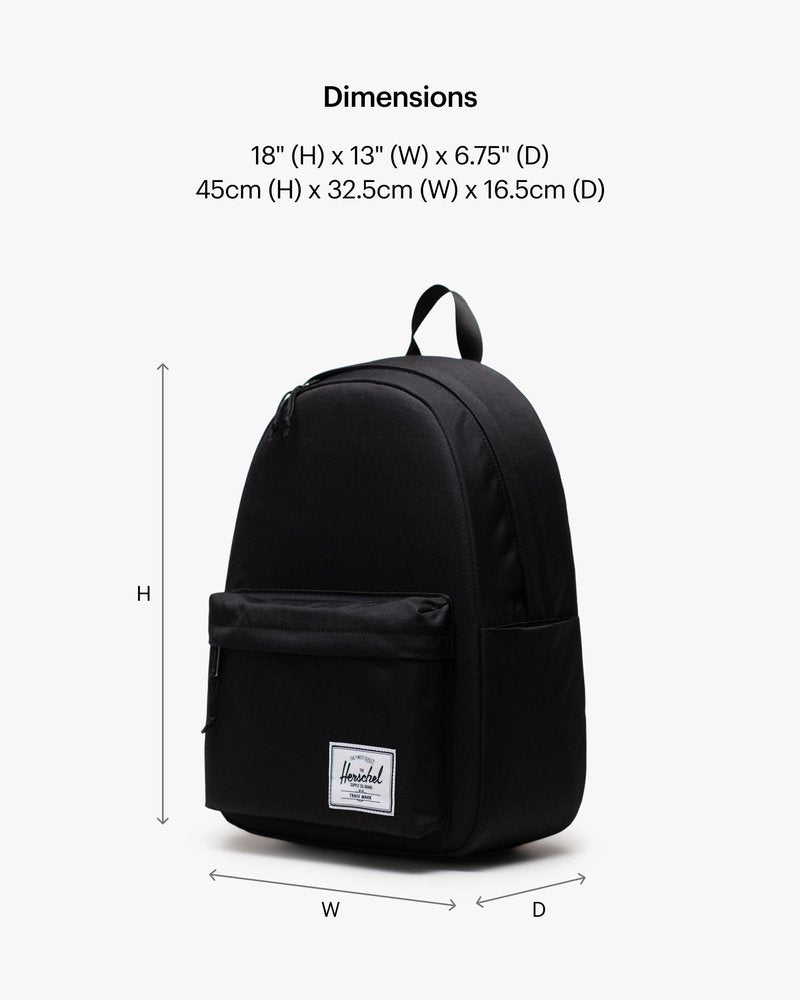 Herschel Supply Co. Classic Backpack, Black, XL - 30L