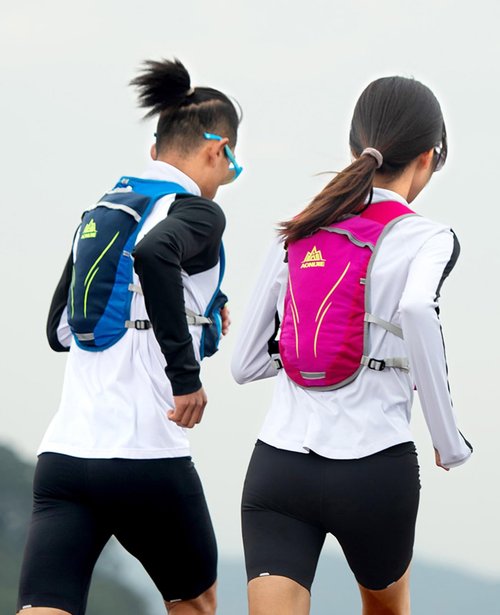 TRIWONDER Hydration Pack Backpack 5.5L Outdoors Mochilas Trail Marathoner Running Race Hydration Vest (Rose Red - with 2L TPU Water Bladder)