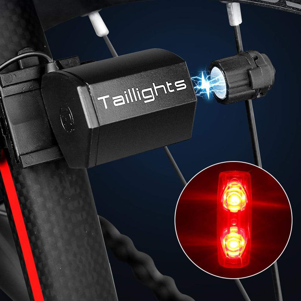Tail Light Magnetic Induction Self Generating Electricity Mountain Taillight Cycling Warning Light LED Light Set