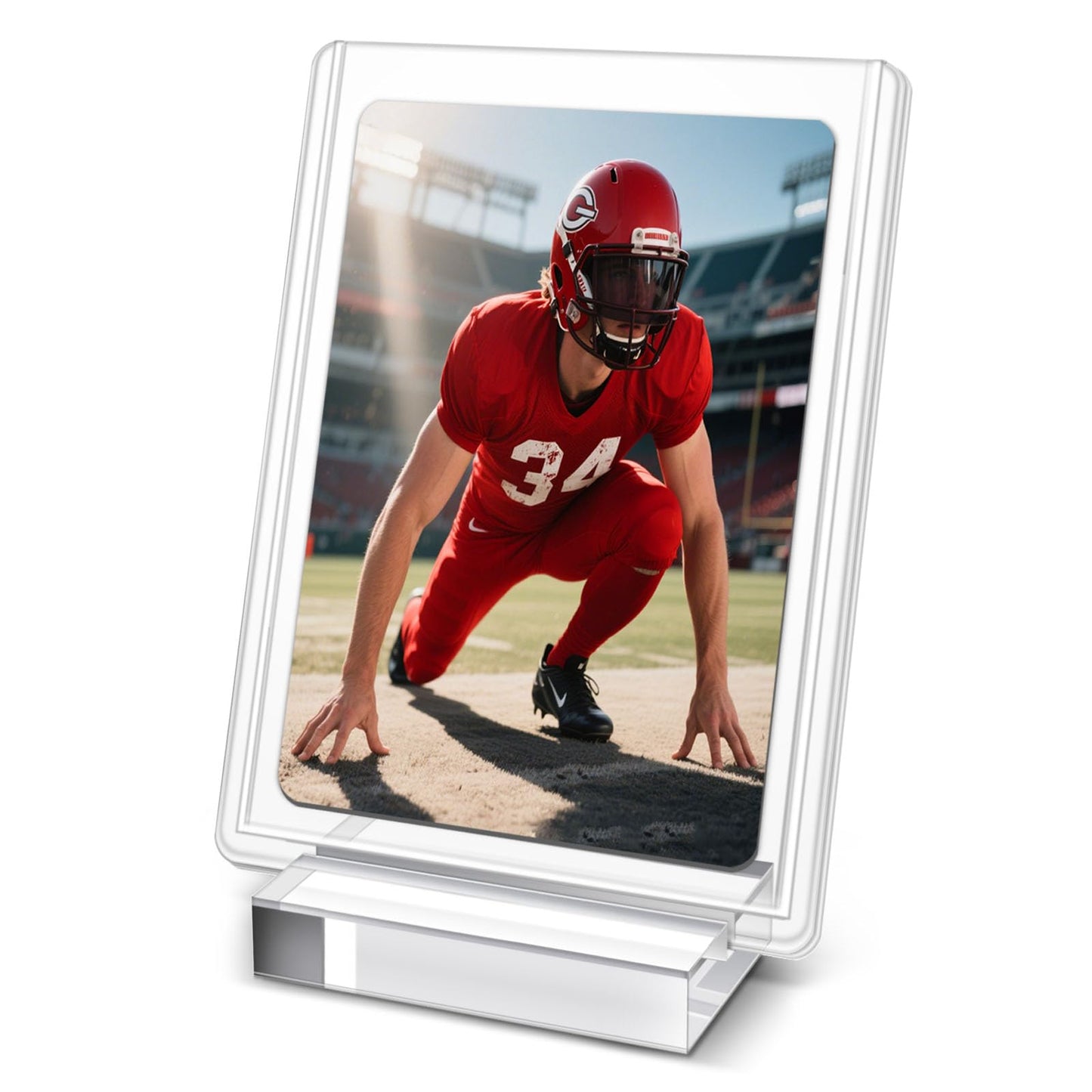 Top Loader Holder, Baseball Card Display Stand for Top Loader, Acrylic Trading Card Holder Display Stand – 10 Pack