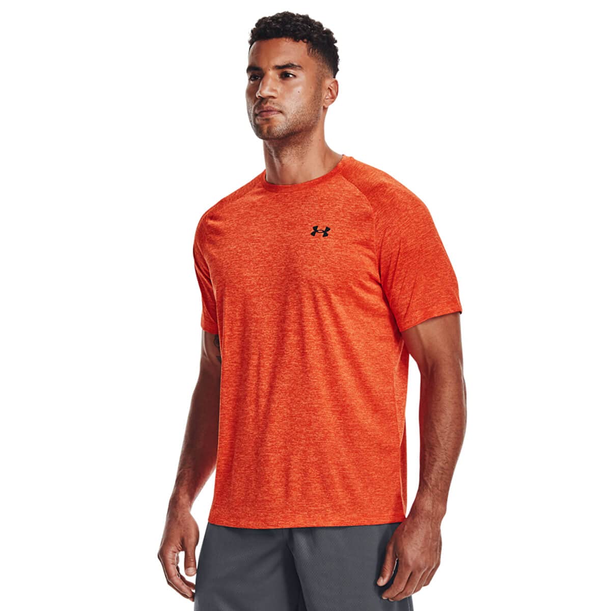 Under Armour Men's Tech 2.0 Short-Sleeve T-ShirtDISC, Phoenix Fire (296)/Black, Large