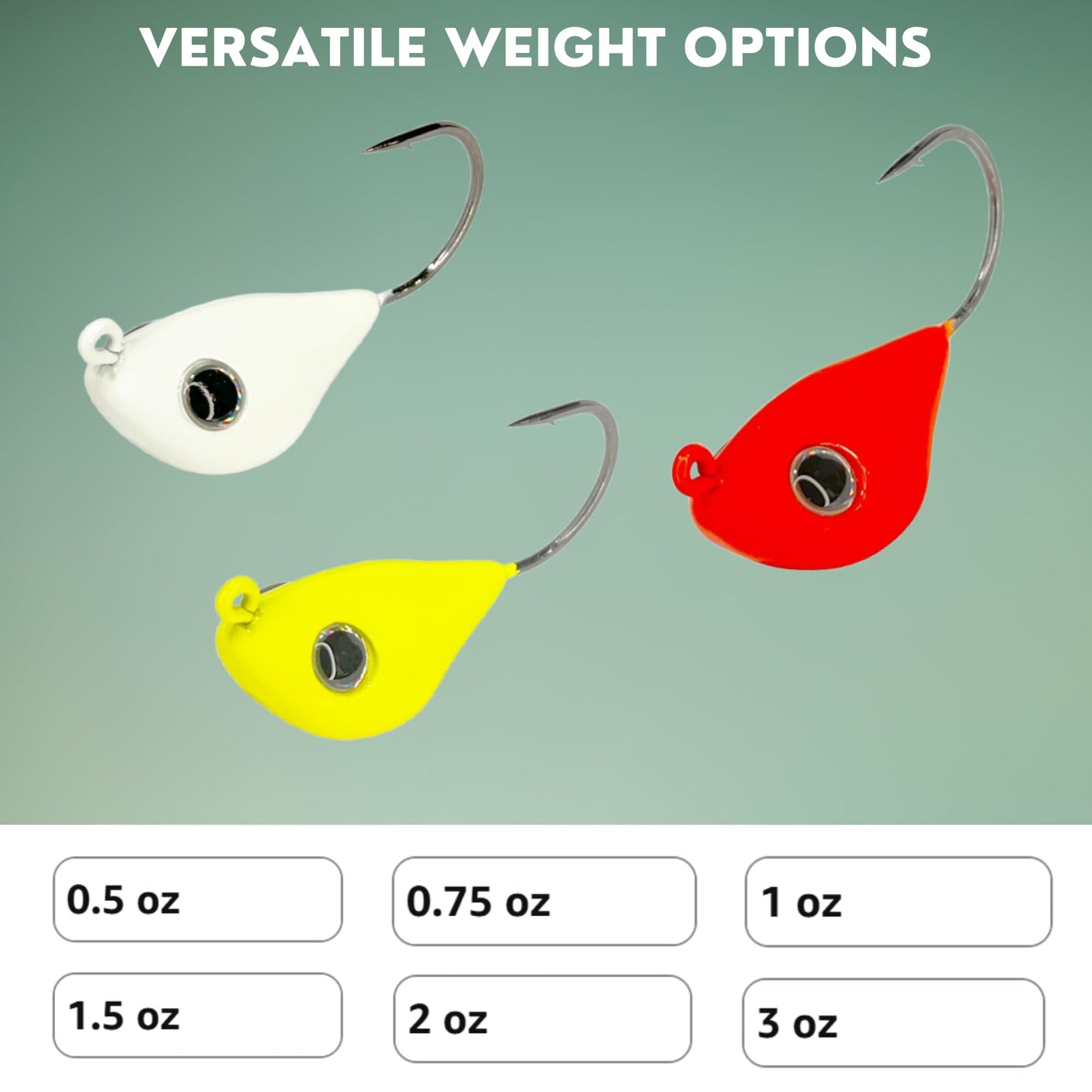 Rock Bottom Jigs™ - 0.5 oz, Chartreuse Glow, Premium Saltwater Fishing Jig for Blackfish (Tautog), Sheepshead, Grouper - Wide-Body Design for Less Snag - VMC Hooks & Durable Construction - 2 Pack
