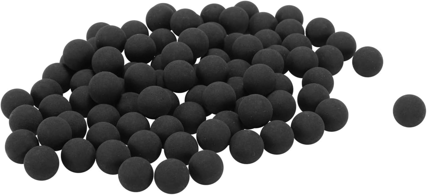T4E Premium Rubber Ball Ammo for Paintball Guns, Black, .50 Cal, 250 Ct
