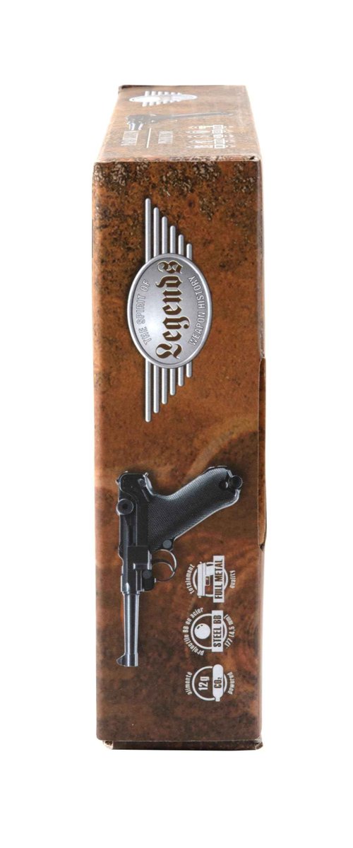 Umarex Legends P.08 All Metal .177 Caliber BB Gun Air Pistol, Standard Action, Legends P.08 Air Gun