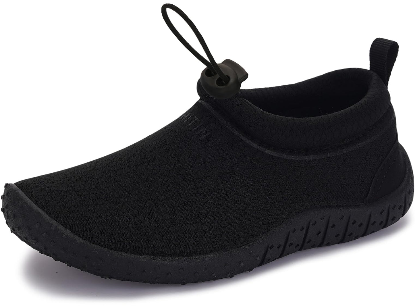 WHITIN Kids Amphibious Water Shoes Boys/Girls Aqua Sock Black Big Kid 3