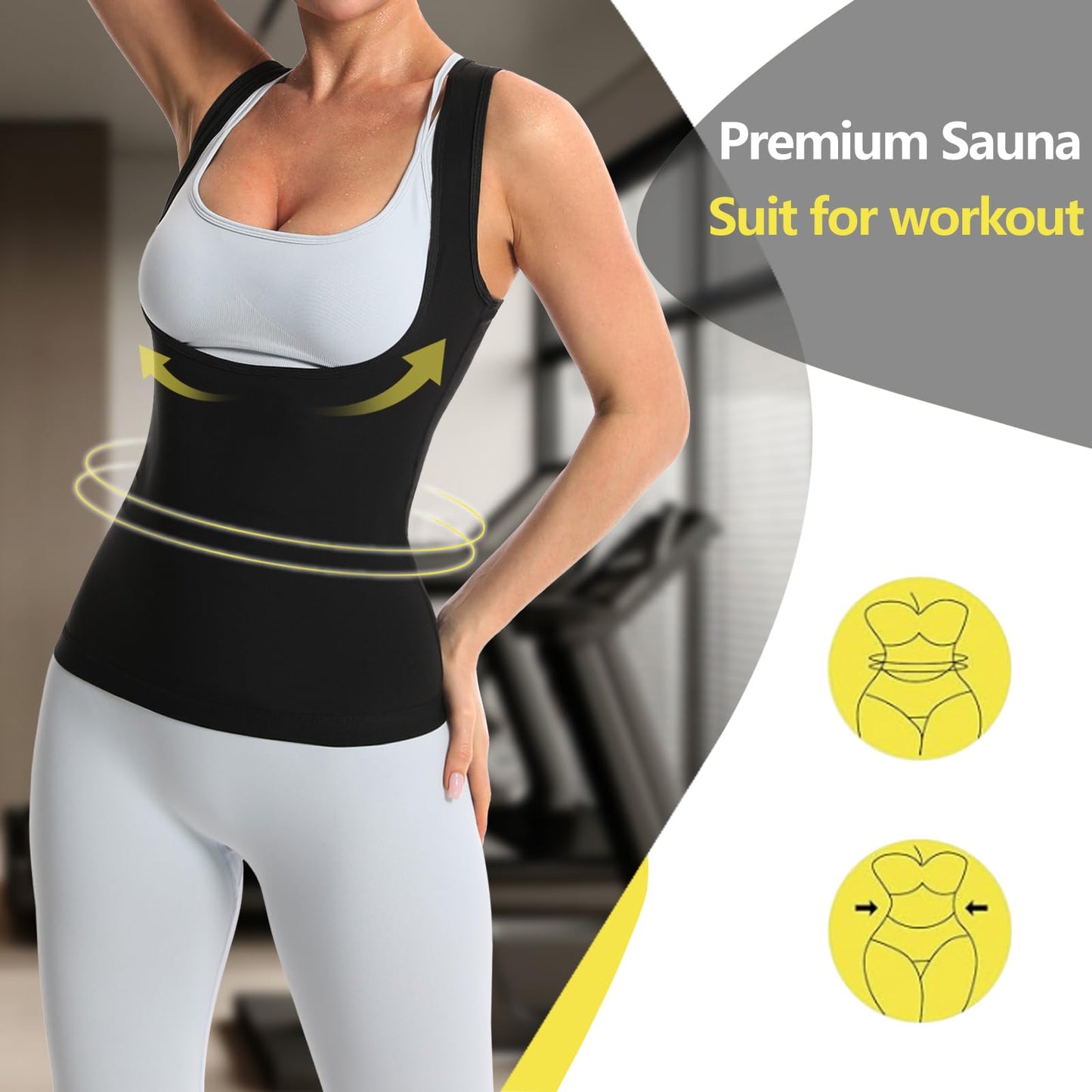 JBT Sauna Vest for Women,Waist Trainer Sweat Vest for Women Fitness Body Shaper &Sauna Suit Sweat Vest (Pink, XL)