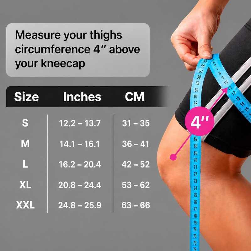 ORTHOLIFE Knee Brace for Women and Men – Knee Compression Sleeve for Meniscus Tear, ACL, Arthritis Pain Relief, Patella Pad & Side Stabilizers – Please Check How To Size Video (Blue, Large)