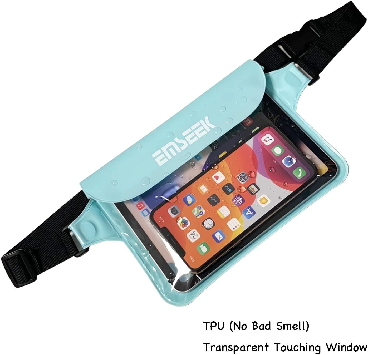 Waterproof Waist Pouch - Dry Belt Bag Fanny Pack for Keys, Wallet & Phone | Light Green