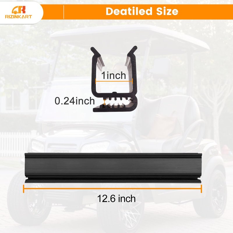 RIZINKART Golf Cart Windshield Sash Clips Universal Fit Club Car DS,Precedent, Windshield Side Sash Clips for 1'' × 1'' Tube