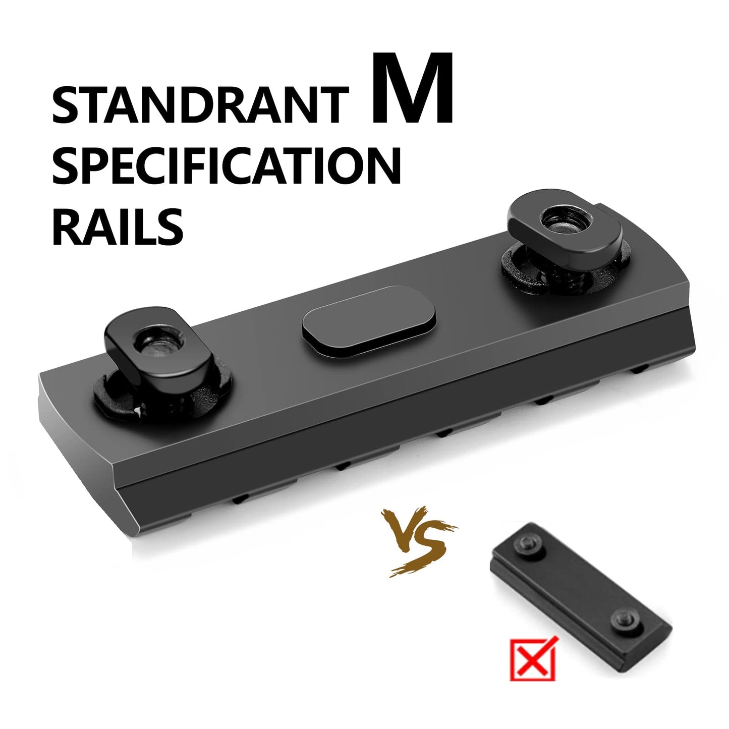 Anovo Single-Sided Rail Accessory Set 3-3-5-5-7-7 Slots-Style 2