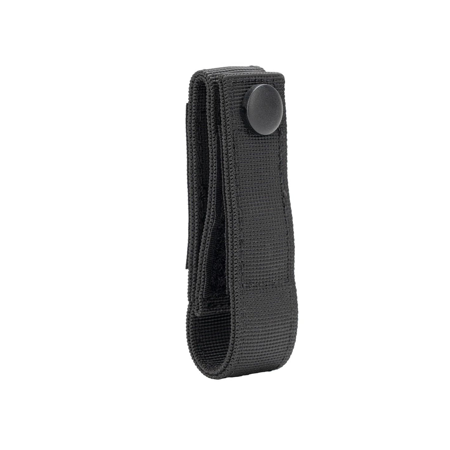 TACNEX Handcuff Strap w/Snap Closure Cuff Holder Nylon Keeper Chain/Hinged Cuffs Carrier Quick Release Clip Hook for ASP Handcuff Duty Belt (Nylon Strap with Copper Snap, 1 PCS)