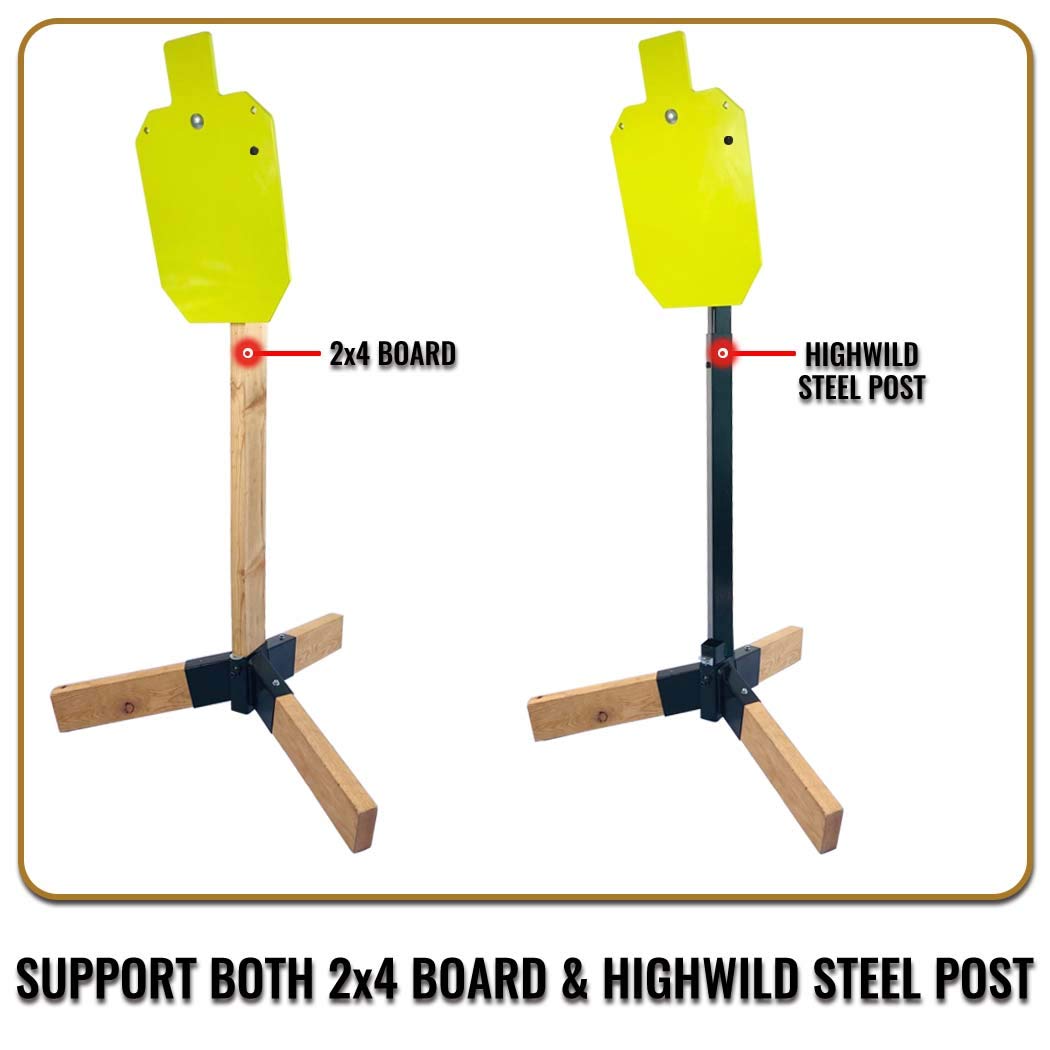 Highwild Target Stand Base Tripod Bracket for AR500 Steel Targets - 1 Pack