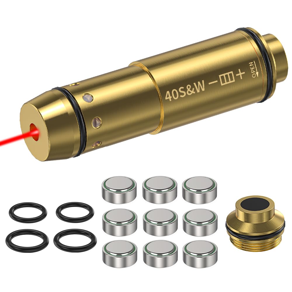 40S&W Dry Fire Training Laser Cartridge Spare O-Rings & Battery Suitable for Improving Shooting Skills
