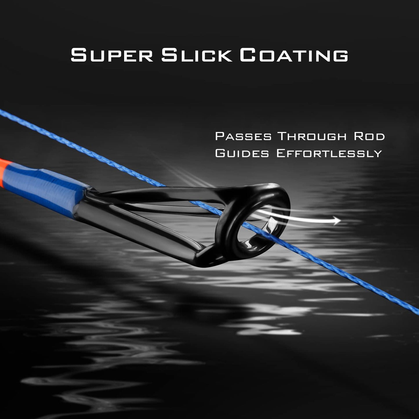 KastKing Superpower Braided Fishing Line, Ocean Blue, 65 LB, 500+47 Yds(8 Strands)