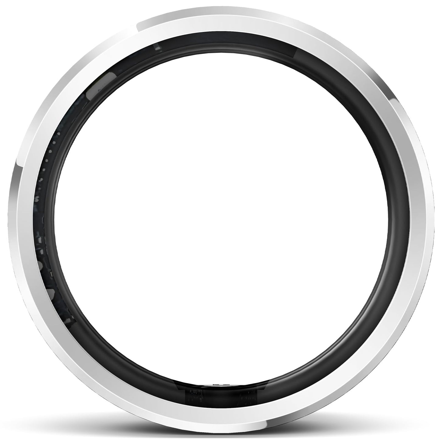 Smart Ring with Air Gesture Control, Health Tracker, 7-Day Battery, IPX8 Waterproof, Heart Rate & Sleep Monitor - Stylish Fitness Ring for Men & Women, Compatible with iOS/Android, Size 10,Silver