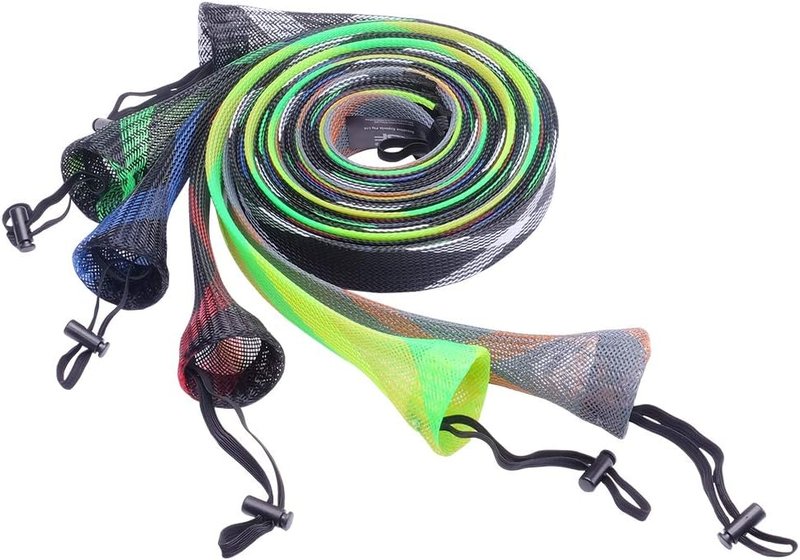 Fishing Rod Sleeve - Braided Mesh Protector for Spinning, Casting, Ice, Fly & Spey Rods | Durable Fishing Tool