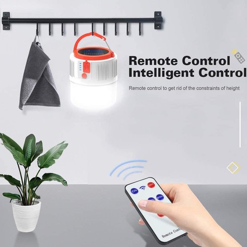 LETOUR Bundle - 2 Items Camping Lantern LED Emergency Portable Light & Solar Powered Camping Lantern IP45 Waterproof for Camping/Hiking/Fishing/Night Working