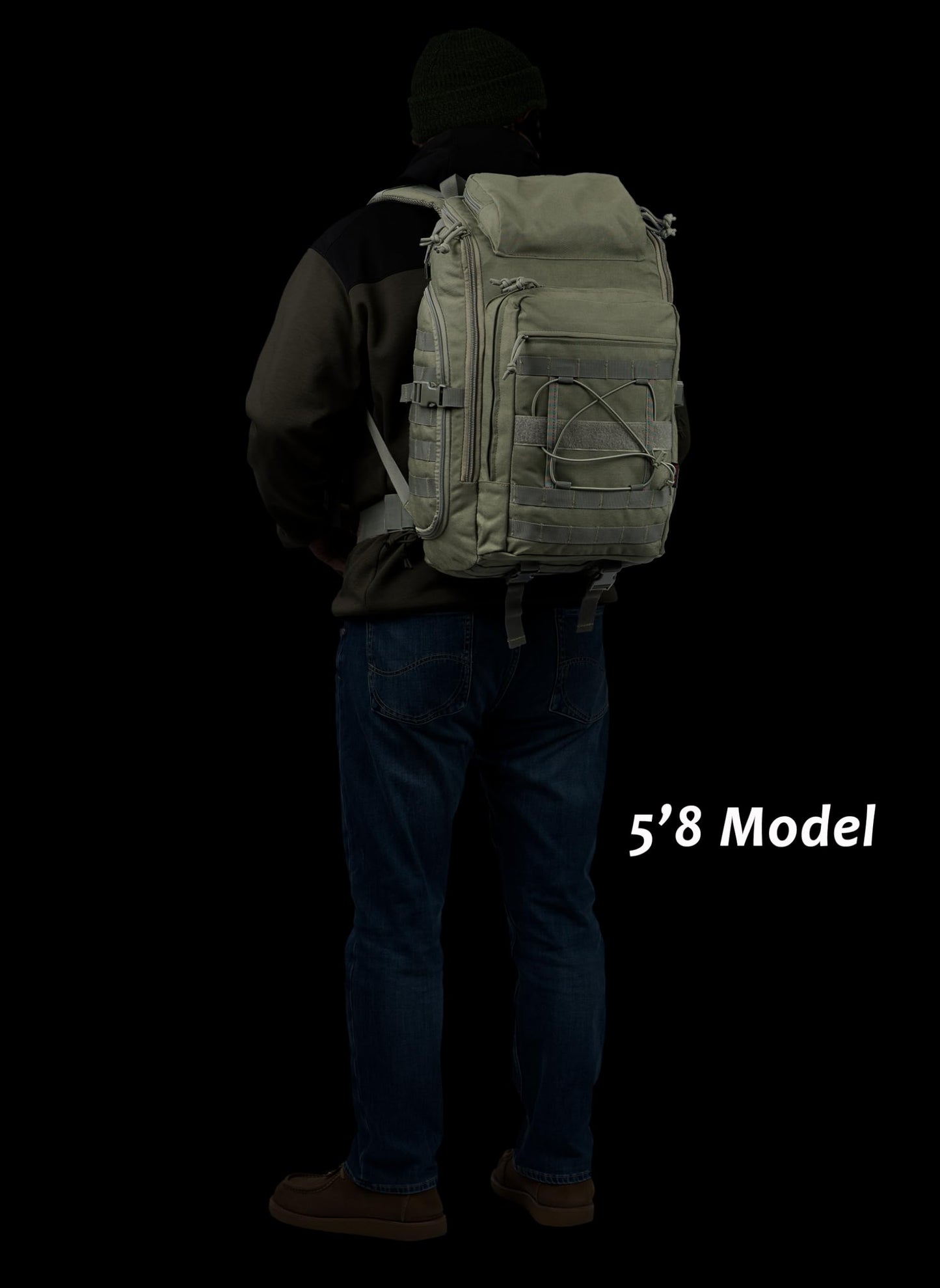 XMILPAX 35L Tactical Backpack Military Rucksack MOLLE Quick-Access Flap EDC Pack for Hiking Camping Travel Work Bugout Emergency