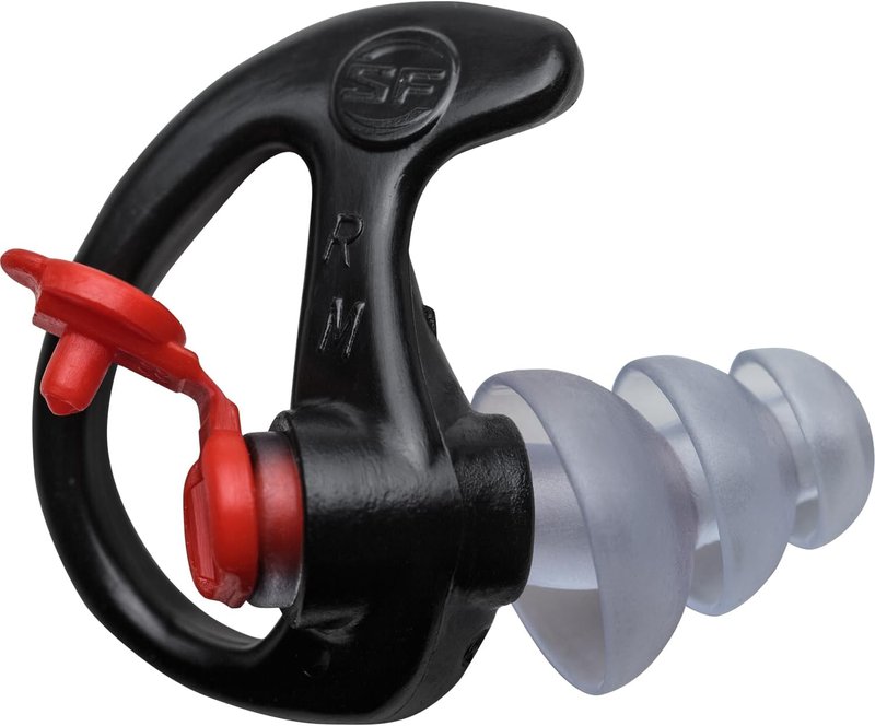 SureFire EP4 Sonic Defenders Plus Earplugs - Reusable Triple Flanged Design | Medium Black