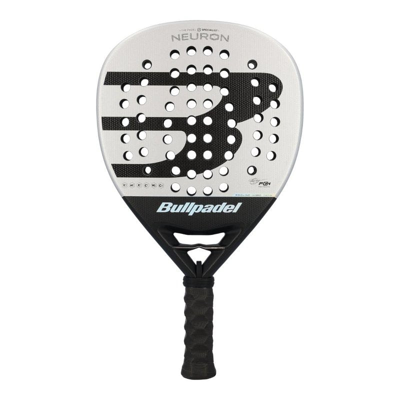 BULLPADEL Padel Racket NEURON 2025 | Professional Hybrid Shape Pala Padel | XtendCarbon 3K & MultiEva Core | Neuron Heart Stability & Wave Side Profile | Vibradrive Absorption & Hesacore Grip