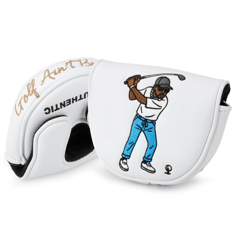Golf Mallet Putter Cover Headcover Magnetic Closure Premium Leather DO NOT 3PUTT Putter Headcovers Fits for Golf OZ1 MEZZ 1 MEZZ1 MAX Putter (BE Authentic)