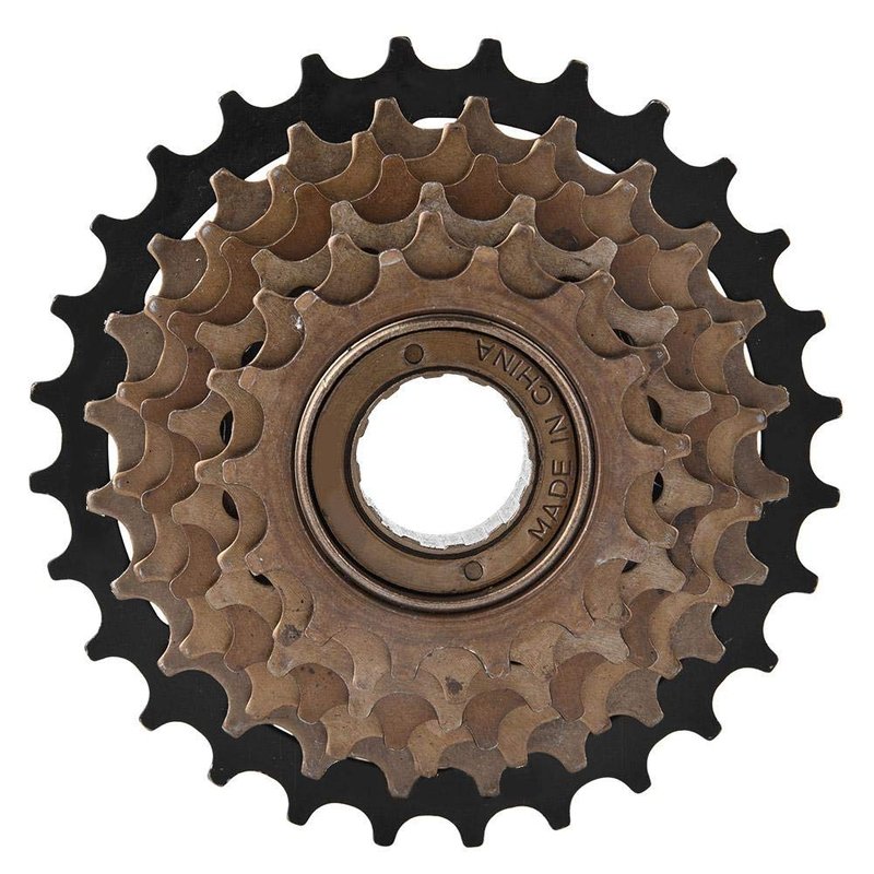 VGEBY1 Bicycle Freewheel, Bicycle Cassette Gear Parts Cycling Cassette Sprocket 7 Speed for Mountain Road Bicycle Accessory