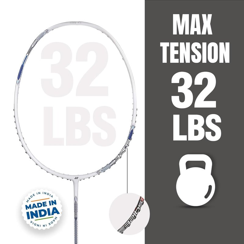 Yonex Badminton Racquet Astrox Attack 9 Pearl White G4 4U(80GMS-32LBS) (Made in India)