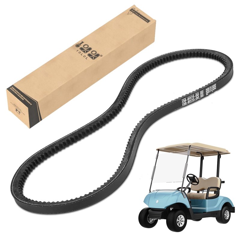 10L0L Golf Cart Starter Generator Belt for Yamaha,J38-81173-00 J55-H1173-00,fits G2,G5,G8,G9,G11,G14,G16,G22,G29 Drive 4 Cycle Gas Models