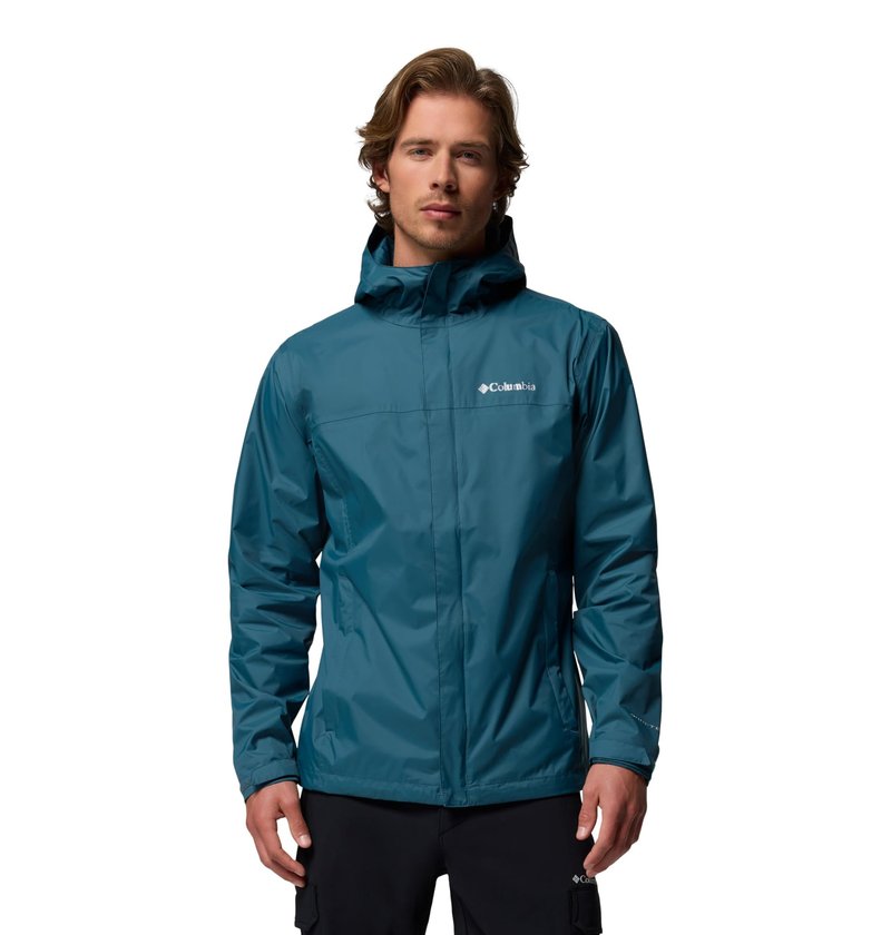 Columbia Men's Watertight II Waterproof Rain Jacket, Everblue, X-Large