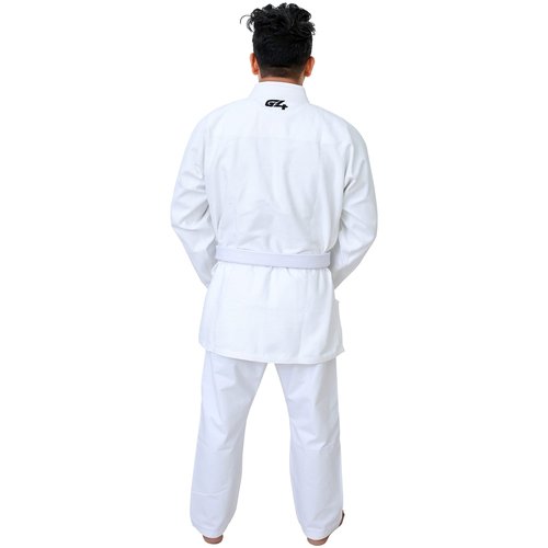 G4 VISION BJJ Gi Mens Kids Brazilian Jiu Jitsu Suit Jujitsu Adult Uniform Adult Youth Blue Black White (White, M2)