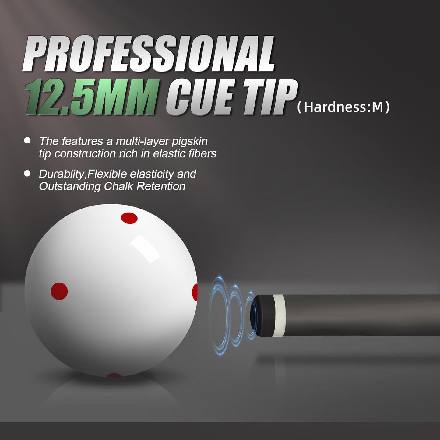 Carbon Fiber Pool Cue Stick - Low Deflection Billiard Cue with Premium Shaft & Wrapless Grip | 3/8-8 Joint