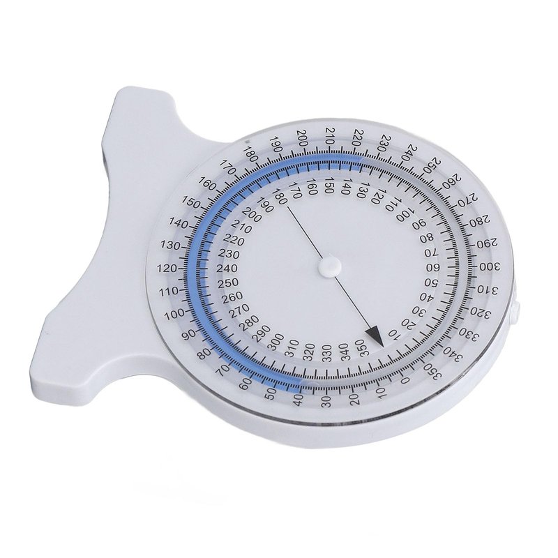 Inclinometer Gauge for Physical with Non Leak Bubble Accurate Measurements 0-360 Degrees Range of Motion Tool for Neck Shoulder Back Joint Mobility Assessment