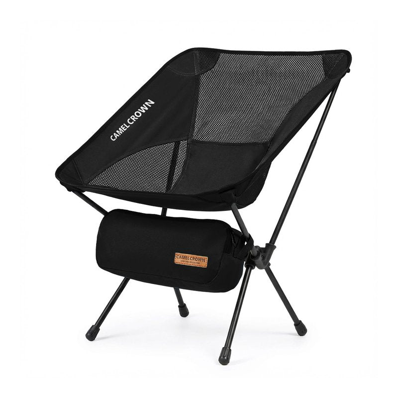 CAMEL CROWN Camping Chair Heavy Duty Backpacking Chair - Ultra-Light Folding Chair with Carry Bag, Portable Compact for Outdoor, Lawn, Hiking, Beach, Picnic