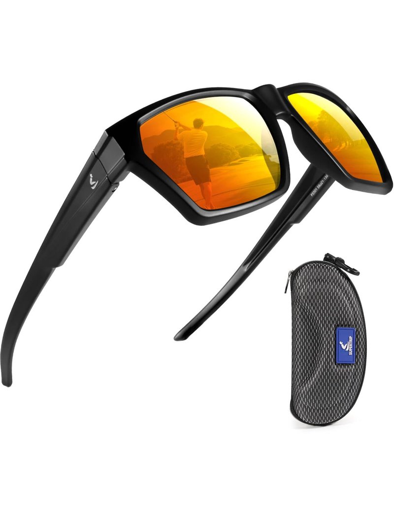 Supertrip Polarized Sunglasses for Men, TR90 Anti-Seawater Corrosion Floating Sun Glasses for Fishing/Running/Driving/Cycling