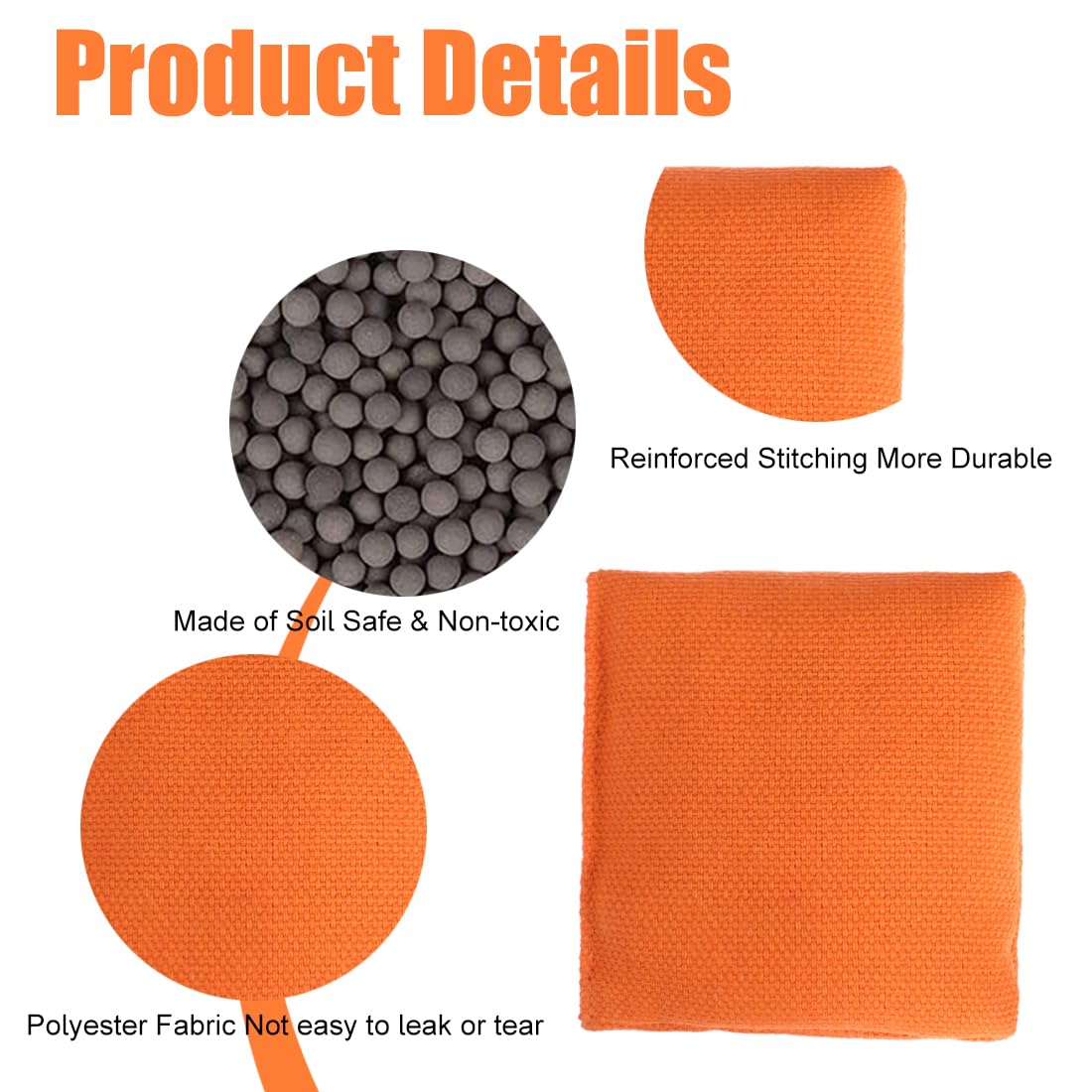 Bean Bags for Tossing 10 Pcs Nylon Cornhole Hand Toss Games for Classroom Backyard and Family Activities