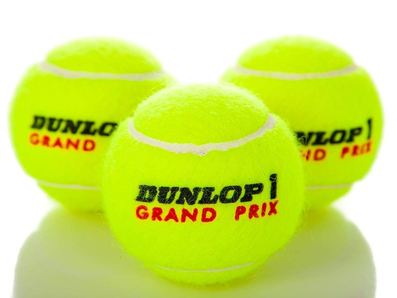 DUNLOP Grand Prix Regular Duty All-Court Tennis Balls - 3 Ball Can (2 Cans)