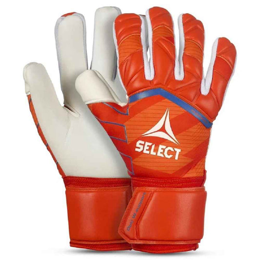 SELECT 77 Super Grip Goalkeeper Gloves, Orange/White V24, Size 10