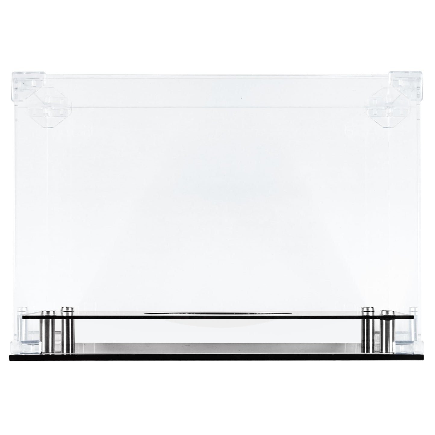 UV Protection Football Display Case Holder Stand Holder All Sides Clear Showcase (Rectangular)
