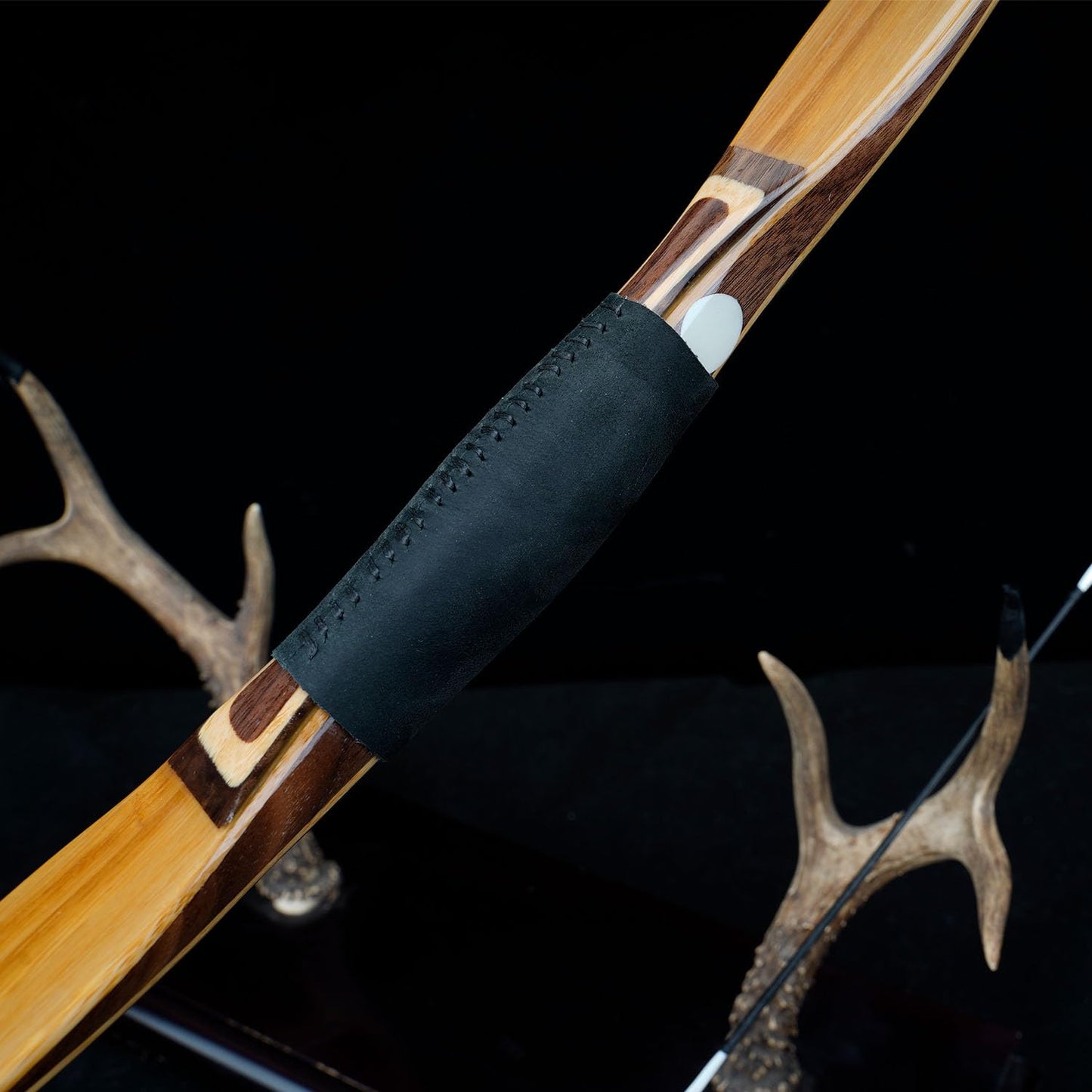 AF Archery Recurve Bow Traditional Horse Bow for Mounted Archery and Precision Shooting, Sicai Bow Peak Heritage of Ming Dynasty(45lbs, Bamboo)