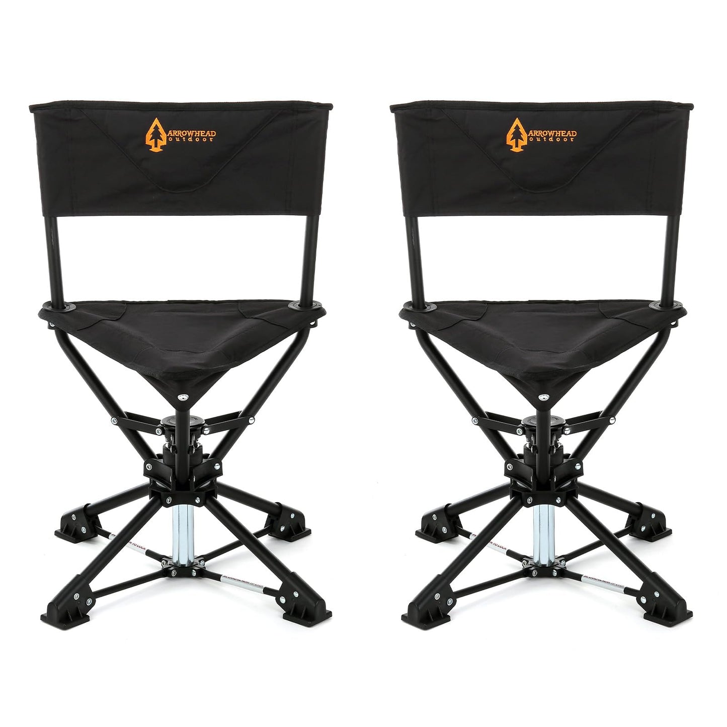 ARROWHEAD OUTDOOR 2PK 360° Degree Swivel Hunting Chair Stool Seat
