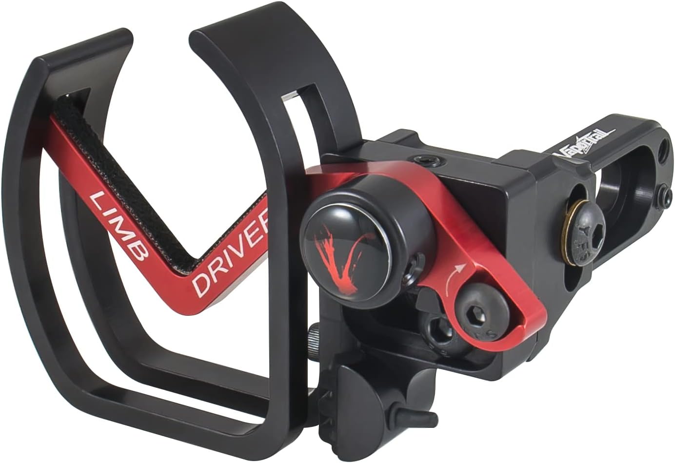 Vapor Trail Archery Arrow Rest Pro V - Right Hand, Durable Red Arm for Precision Shooting
