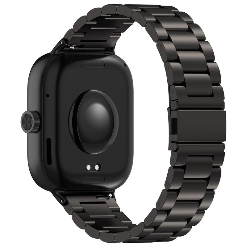 E ECSEM Bands Compatible for Xiaomi Smart Band 9 Pro Stainless Steel Metal Adjustable Sport Business Wristband Bracelet Strap for Xiaomi Band 9 Pro/ 8 Pro Fitness Tracker for Men & Women (Black)