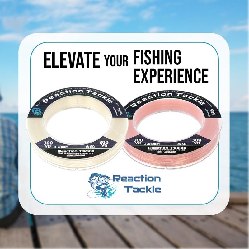 100% Pure Fluorocarbon Fishing Line - High Strength, Abrasion-Resistant, Fast-Sinking | Saltwater & Freshwater Leader