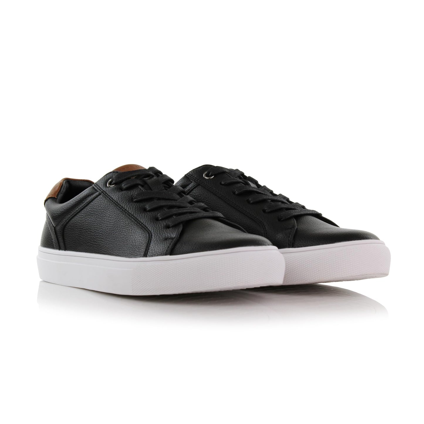Ferro Aldo Men's Daniel Classic Low-Top Fashion Sneakers | Casual Lace-Up Court Shoe | MFA19692 | in Black, Size 9