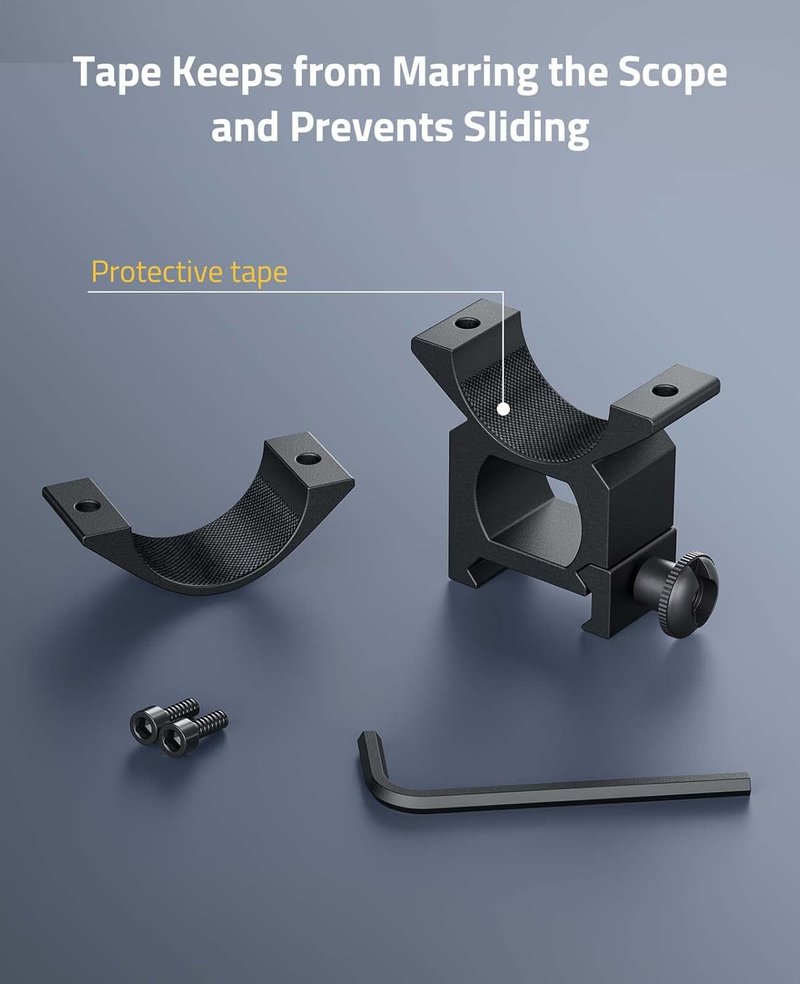 CVLIFE 1 Inch Scope Rings - Durable Scope Mount for Dovetail & Picatinny Rails | 2 Pieces