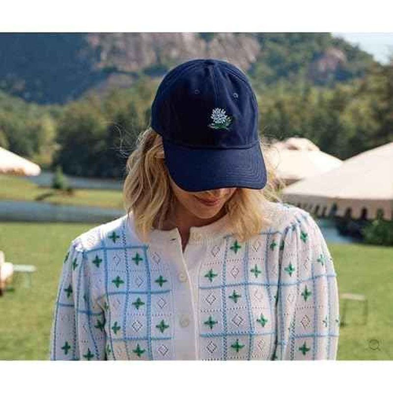 RIFLE PAPER CO. Women's Baseball Hat, 7" Brim, Classic Six-Panel Print Cap with Adjustable Strap, One Size Fits All