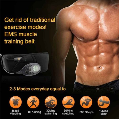 Abdominal Fitness Workout Belt 30''-55'' Black