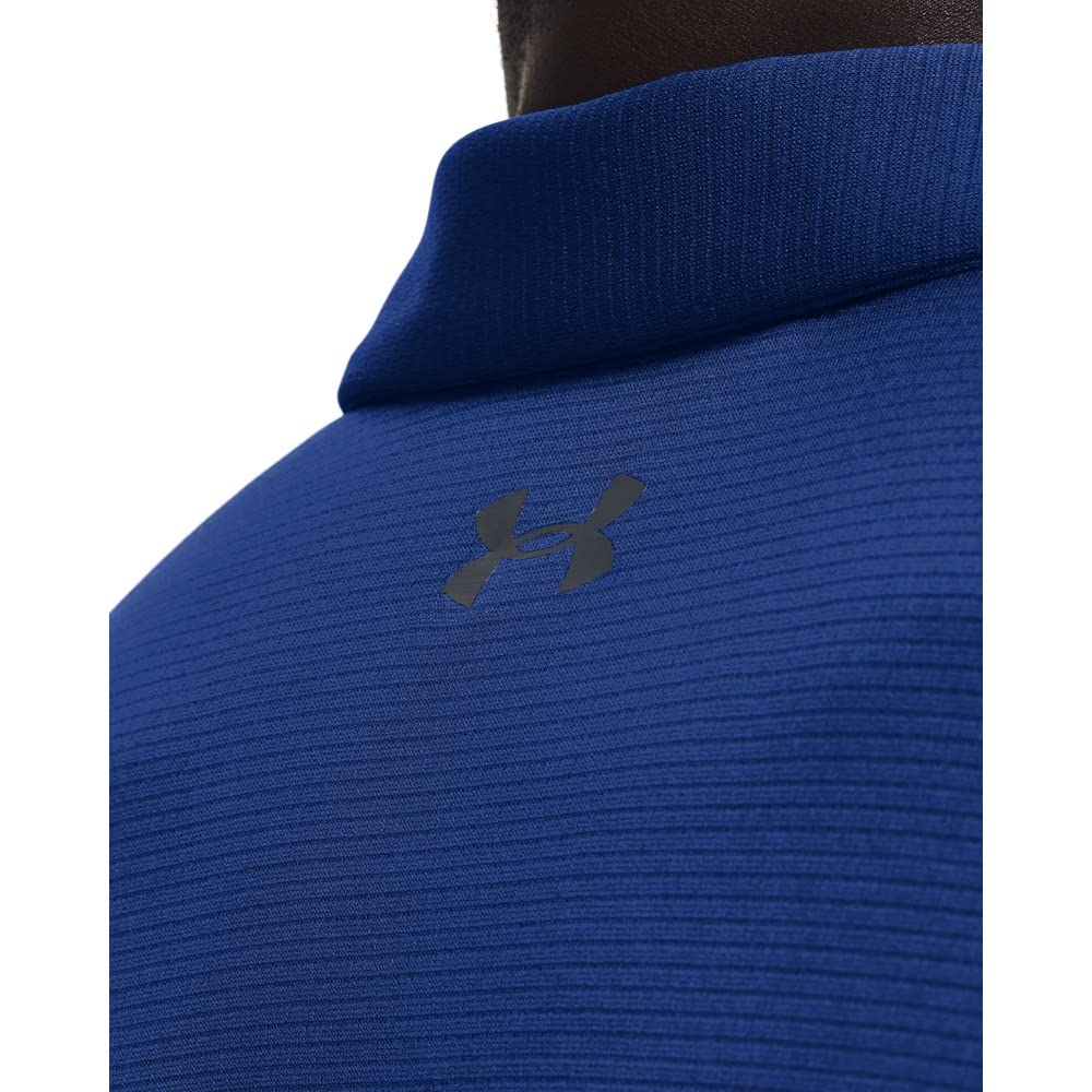 Under Armour Men's Tech Golf Polo, Tech Blue (432)/Pitch Gray, XX-Large