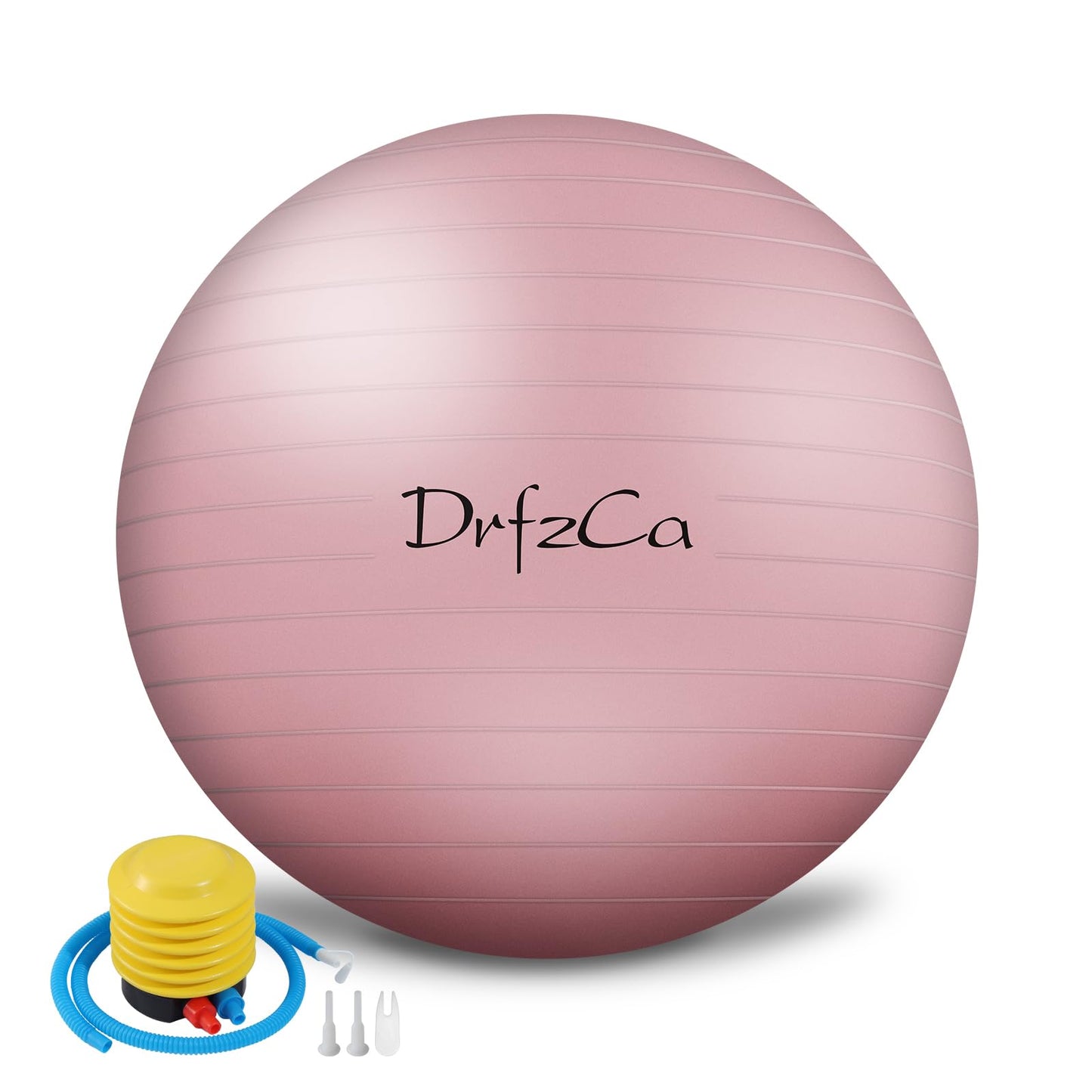 DrfzCa Exercise Ball, Pilates Ball for Pregnancy, Swiss Balance Ball with Pump,Multiple Sizes Stability Ball Chair for Office, Home Gym, Fitness, Workout and Physical Therapy