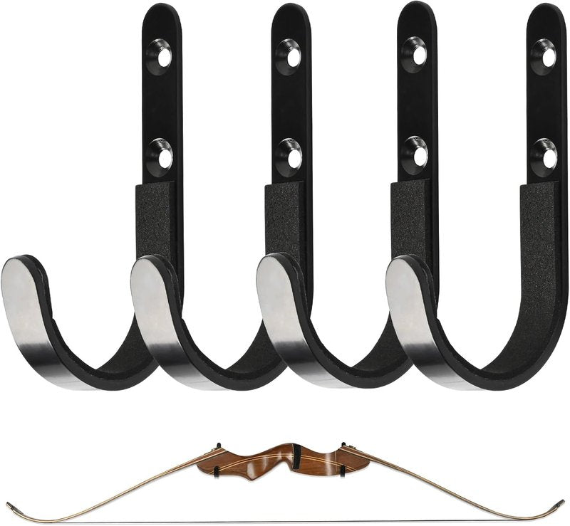 Bow Wall Mount Hanger - Universal Archery Compound Bow Holder for Storage & Display | Crossbow Rack